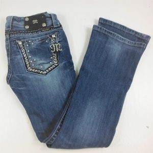 Miss Me Bling Pocket Boot Cut Denim Jeans - 27